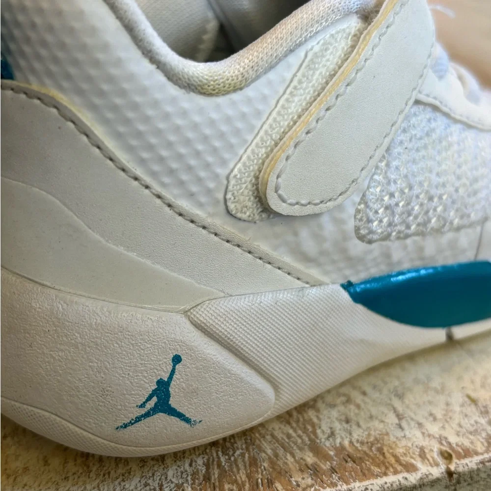 Nike Size 7c Baby (TD)Air Jordan Luka 1 “Legend Of 7” White/Aqua AR6085-104 Used